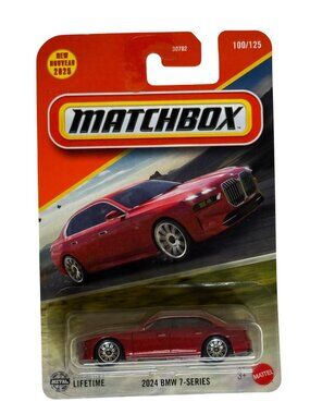 Matchbox 2024 BMW 7-Series Red Sedan | New for 2025 #100/125 Diecast